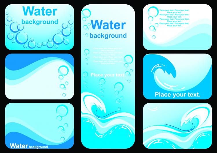 free vector Beautiful Water Vector Background Image